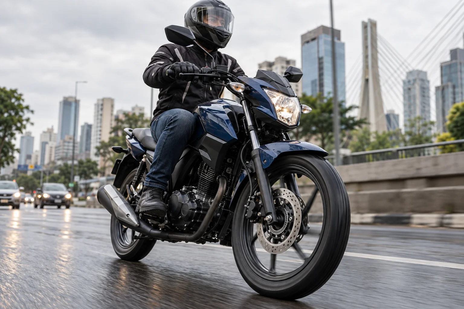Freio ABS em moto urbana Freio ABS em moto urbana